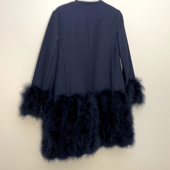 Club Monaco Wool and Feather Trim coat - Picture 7 of 10